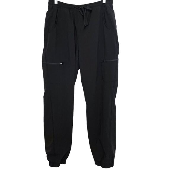 Eddie Bauer Flexion Polar Lined Pants Womens Size 8 Black Waterproof Gorpcore - Picture 2 of 12